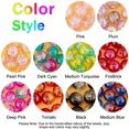 thumbnail image 3 of CHUANK 100pcs 10 Color Crackle Glass Beads 10mm Handcrafted Lampwork Round Crystal Beads Bulk, 3 of 6