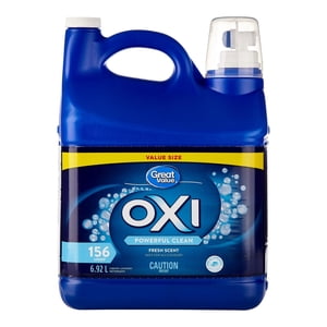 Great Value Oxi Liquid Laundry Detergent, Fresh Scent, 6.92 Litres, 156 Wash Loads
