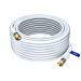 thumbnail image 2 of Maximm RG6 COAXIAL Cable - Triple Shielded, Non-Oxygen Copper Cable Wire for TV, Internet & More 25ft / White, 2 of 4