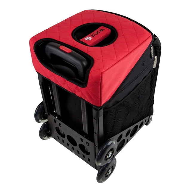 ZUCA Coussin de Siège de Sac - Noir/rouge