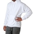 thumbnail image 3 of Hanes Mens ComfortBlend EcoSmart Pullover Hoodie Sweatshirt, L, Sand, 3 of 5