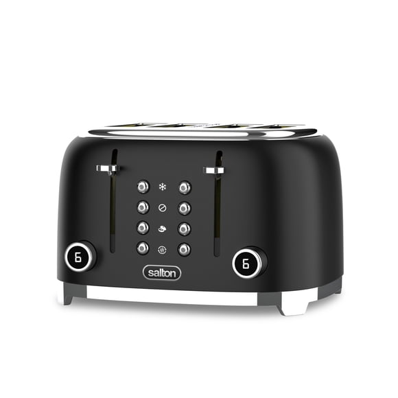 Salton NuRetro Digital 4 Slice Toaster, Midnight Black Model ET2184BK