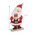 thumbnail image 3 of Felt Santa On Wooden Base (13"), 3 of 3