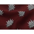 thumbnail image 4 of oneOone Viscose Jersey Fabric Leaves Block Print Fabric By Yard 60 Inch Wide, 4 of 5