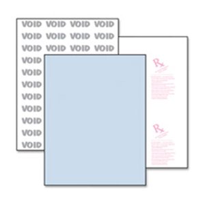 Paris Business Products  Medical Security Paper- Advanced- 8-.50in.x11in.- 500-RM- Blue