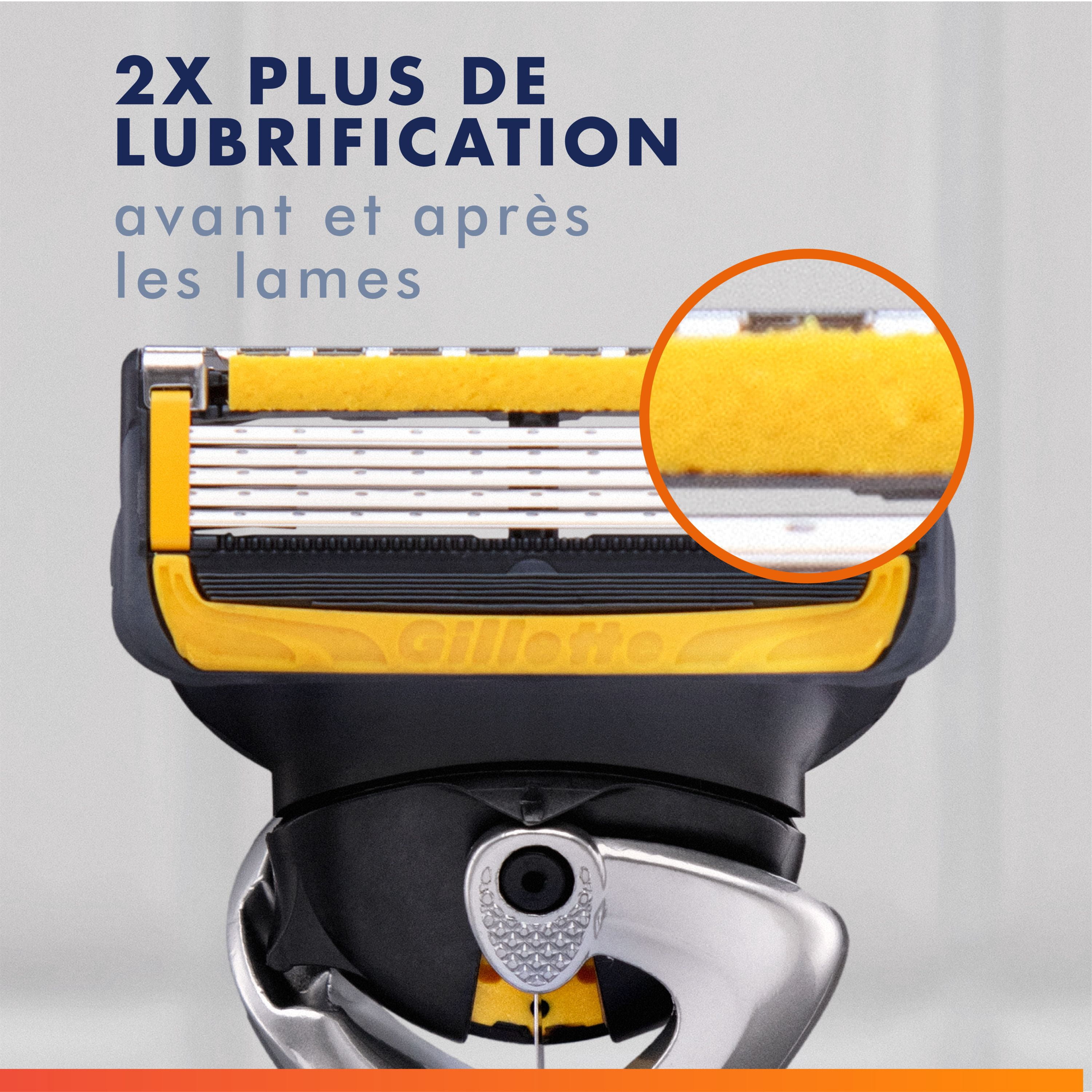 Gillette Fusion5 ProGlide Shield Rasoir pour Hommes, 1 Manche de Rasoir, 2 Recharges, Manche Flex-Pivot et Lame de Précision pour Hommes
