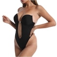 thumbnail image 1 of Bodysuit for Women, High-Waist Seamless Shaping with Lace Trim, Moderate Control Compression, Heat-Retaining Fiber, Tummy Flattening, Hourglass Figure Enhancement, 1 of 2