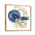 thumbnail image 2 of Designart Abstract Dark Blue Gold & Black Underwater Life FLOAT FRAME WALL ART, 2 of 4