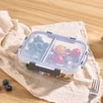 thumbnail image 4 of Mainstays Rectangle Glass Food Storage Container with Divider 980ML, 4 of 8