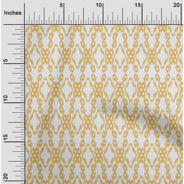 oneOone Georgette Viscose Fabric Swirl & Geometric Ikat Fabric Prints By Yard 42 Inch Wide
