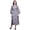 Medium Purple, variant on Bimba Oxford Blue Flower Leaves & Poppy Printed Crossover Robes Bridesmaid Getting Ready Shirt Dresses Bathrobes For Women S