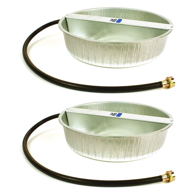 Little Giant Bol d'Eau pour Animaux en Acier Galvanisé de 13 Litres (2 Pack)