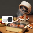 thumbnail image 4 of Small Household Tabletop Range Hood Portable Range Hood Home Kitchen Large Suction Range Hood with Sponge, 4 of 8