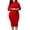 Red, variant on Pisexur Women's Business Dress Work Pencil Dress Business Office Formal Dresses with Belt for Wedding Guest Evening Cocktail Party