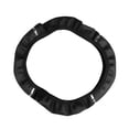thumbnail image 1 of Transemion Universal Car Steering Wheel Cover 15“ Non-slip Elastic Breathable Handle Cover Black 1Set, 1 of 6