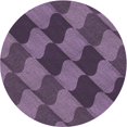 thumbnail image 1 of Ahgly Company Machine Washable Indoor Square Transitional Plum Purple Area Rugs, 3' Square, 1 of 7