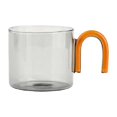 thumbnail image 4 of simhoa milk Tea Cup with Handle Heat Resistance for Office Flower Tea Cereal Gray, 4 of 5