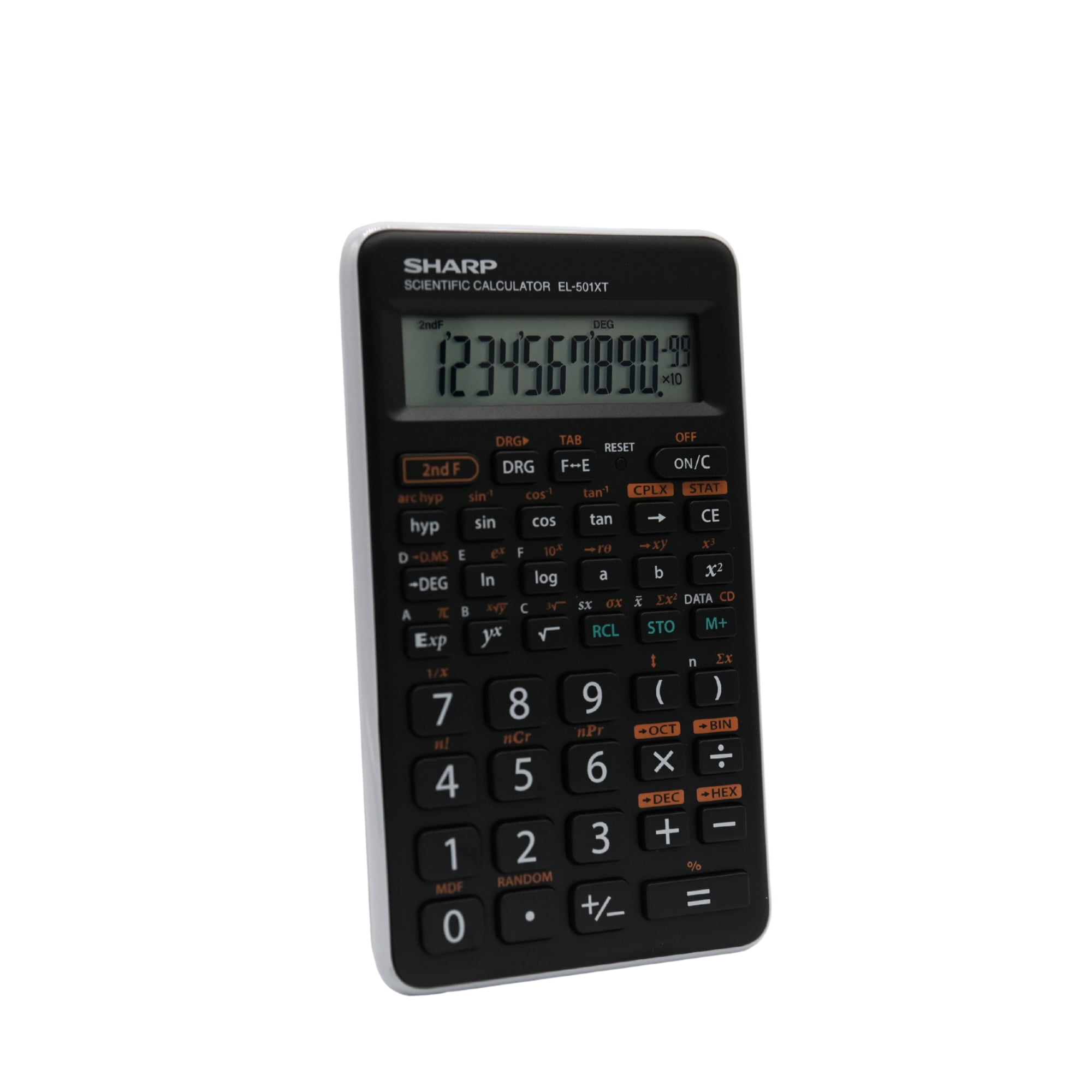 Sharp EL501XTGY Scientific Calculator for High School & College Use, 146 Functions, 10-Digit Display, Pre-Algebra, Algebra & Trigonometry, 2 Modes & 1 Variable Statistics
