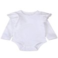 thumbnail image 1 of Newborn Baby Girls Romper Ruffles Bodysuit Jumpsuit Outfit, 1 of 5