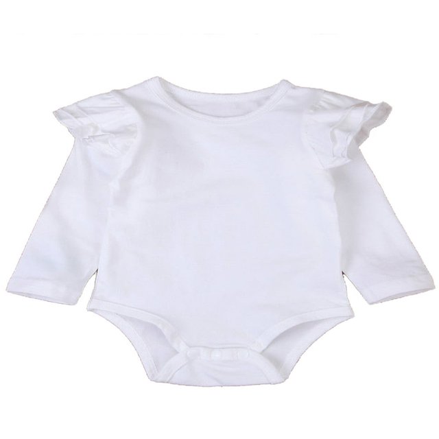 Newborn Baby Girls Romper Ruffles Bodysuit Jumpsuit Outfit