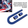 thumbnail image 4 of Stainless Steel, 36 Inch Flexible Radiator Hose Kit With Billet Clamps, Easy Installation, Suitable for Cars, Trucks, and SUVs, Adjustable Hose With 36in Length, 15/8in Diameter,, 4 of 7