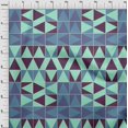 thumbnail image 4 of oneOone Velvet Turquoise Blue Fabric Geometric Sewing Craft Projects Fabric Prints By Yard 58 Inch Wide, 4 of 4