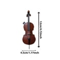 thumbnail image 4 of Crafted Leather Violin & Keychain Miniature Musical Instrument Keychain Style Leather Keychain, 4 of 9