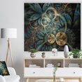 thumbnail image 3 of Design Art - Fleur Fractale Bleu Or Symétrique, 3 of 5
