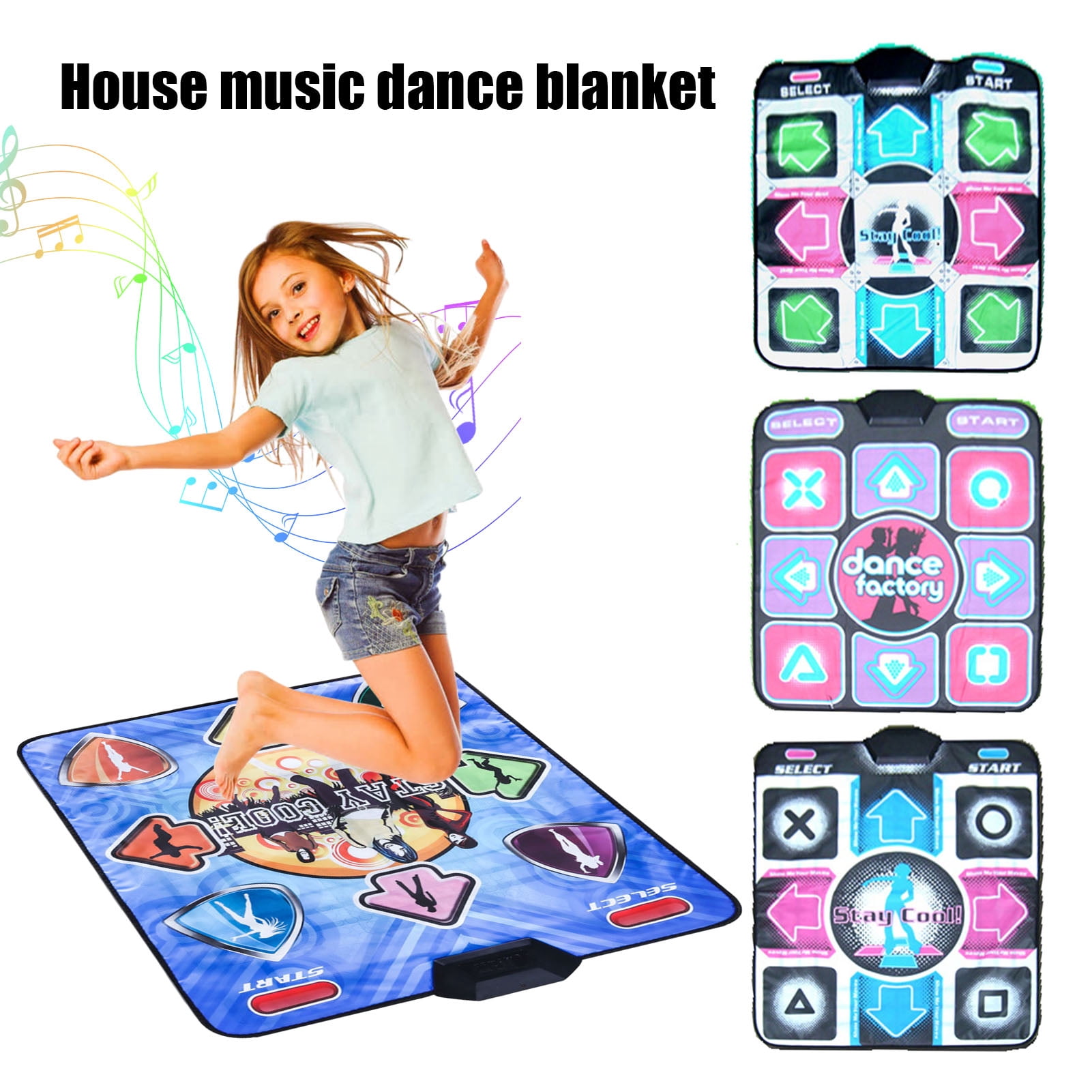Tapis de danse pour adultes et enfants,double tapis de danse musical