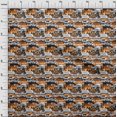 thumbnail image 4 of oneOone Velvet Brown Fabric Writing Font Fabric For Sewing Printed Craft Fabric By The Yard 58 Inch Wide, 4 of 4