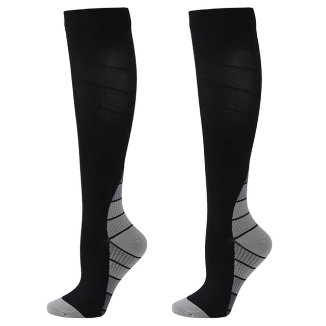 CSChome Compression Stockings 1 Pair Sports Compression Stockings High Elasticity -slip Shockproof Breathable Soft Unisex Running Travel