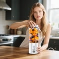 thumbnail image 4 of 530ML Powerful Portable Suitable For USB Type C Rechargeable Food Processors Fruit Mixers Mini Juicers Mixing Cups Juicer Stainless Mini Juicer Juicer Stainless Steel Fruit Juicer High Power Juicer, 4 of 4