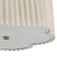 thumbnail image 3 of Bouclair Natural Pleated Linen Ceiling Lamp, 3 of 6