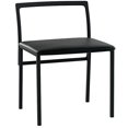 thumbnail image 3 of ACME Chaise Sans Accoudoirs en Similicuir Noir, 3 of 3
