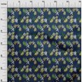 thumbnail image 3 of oneOone Polyester Spandex Navy Blue Fabric Leaves Craft Projects Decor Fabric Printed By The Yard 56 Inch Wide, 3 of 5