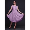 thumbnail image 3 of Bimba Robe d'Été Sans Manches à Col Rond pour Femmes, Imprimée Florale Rose Violette, Tenue Décontractée - XX-Grand, 3 of 6