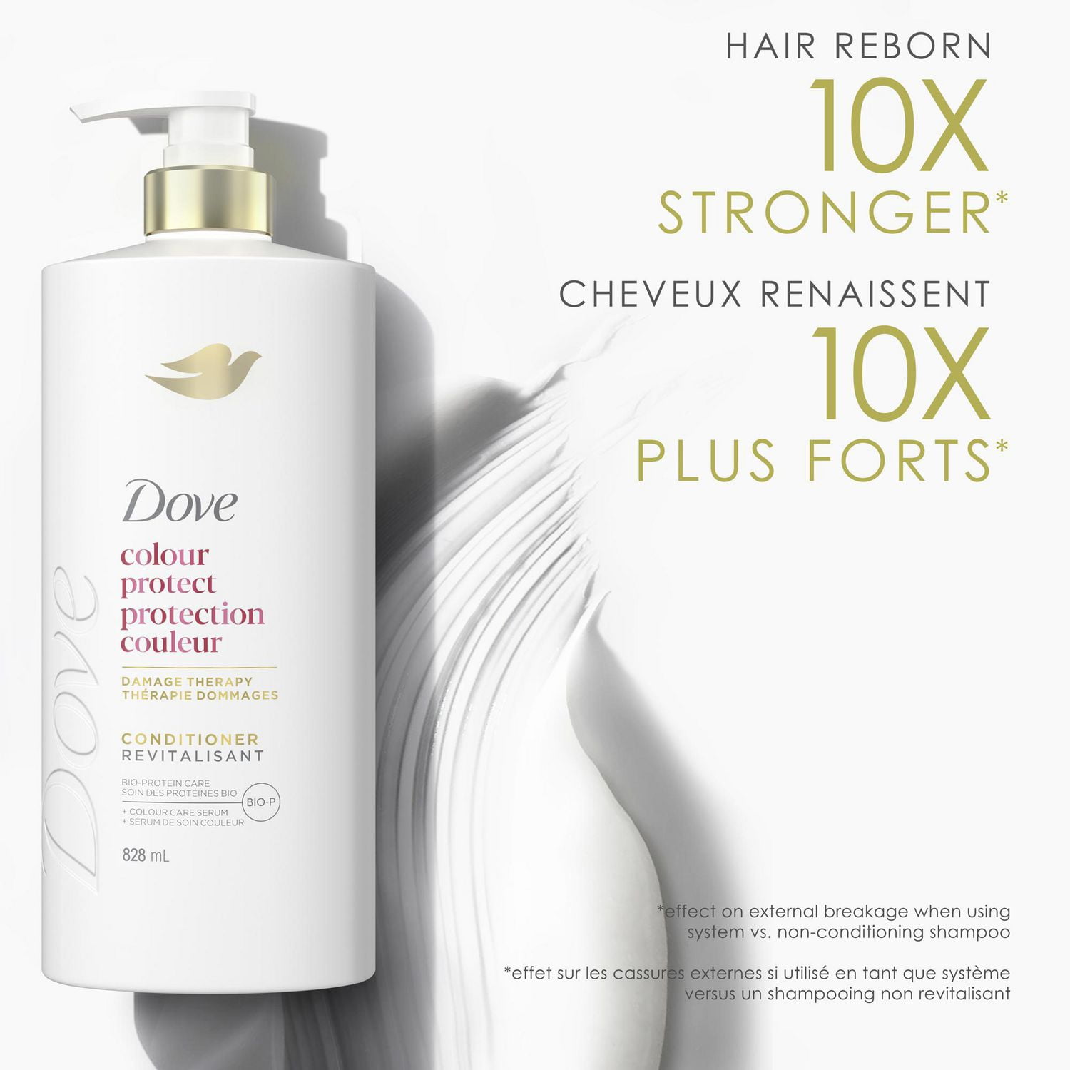 Dove Conditioner Colour Protect Bio-Protein Care + Colour Care Serum, 828 ml