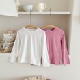 thumbnail image 4 of RXIRUCGD Chemise de Base Décontractée pour Enfants 1-12 Ans Manches Longues Col Rond (Blanc, Taille : 1-2 Ans), 4 of 5