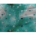 thumbnail image 4 of oneOone Georgette Viscose Turquoise Green Fabric Abstracts Sewing Material Print Fabric By The Yard 42 Inch Wide, 4 of 4