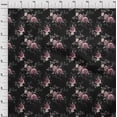 thumbnail image 4 of oneOone Viscose Jersey Black Fabric Florals Sewing Craft Projects Fabric Prints By Yard 60 Inch Wide, 4 of 4