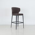 thumbnail image 1 of Tabouret de Bar à Dossier Ailé Rembourré de Qualité Contractuelle Cabo (26 Po/29 Po), 1 of 5