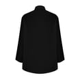 thumbnail image 5 of Timegard Chemises pour Femmes en Coton et Lin, Boutonnées, Col à Revers, Manches 3/4, Blouse Automne avec Poches, 5 of 5