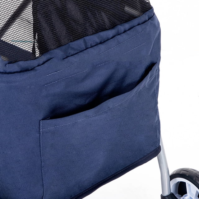 Pet Stroller Dog Strollers Folding Pet Stroller Outdoor Pet Supplies Pet Stroller Outdoor Portable Folding Small Pet Stroller For Dog Cats Mouse Rabbits Dark Blue