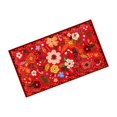 thumbnail image 1 of Retro Floral Pattern Floormat for Indoor Living Areas with Non- Water Absorbent Polyester Carpet for Home Décor and Everyday Use, 1 of 6