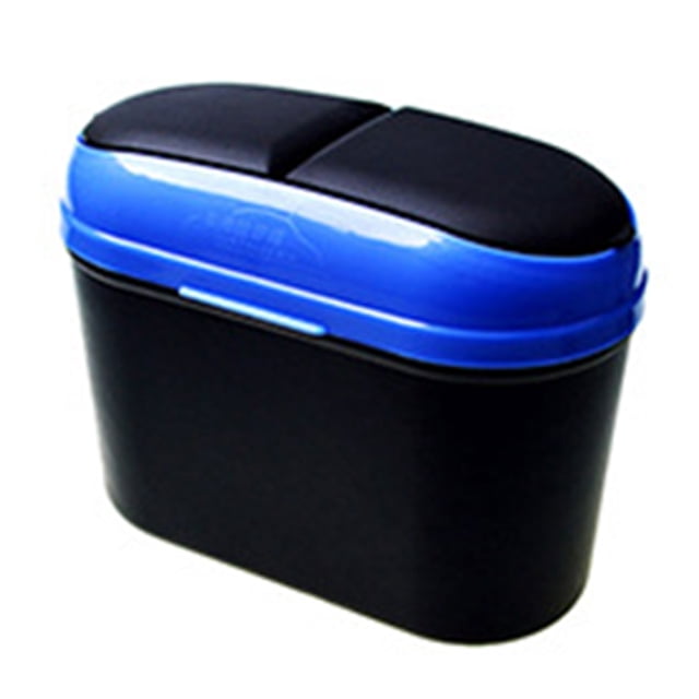 transemion Double Open Garbage Box Car Door Hanging Flip Trash Can Waste Storage Box Vehicle Garbage Bin