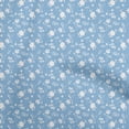 thumbnail image 1 of oneOone Polyester Spandex Light Blue Fabric Floral Sewing Craft Projects Fabric Prints By Yard 56 Inch Wide, 1 of 5