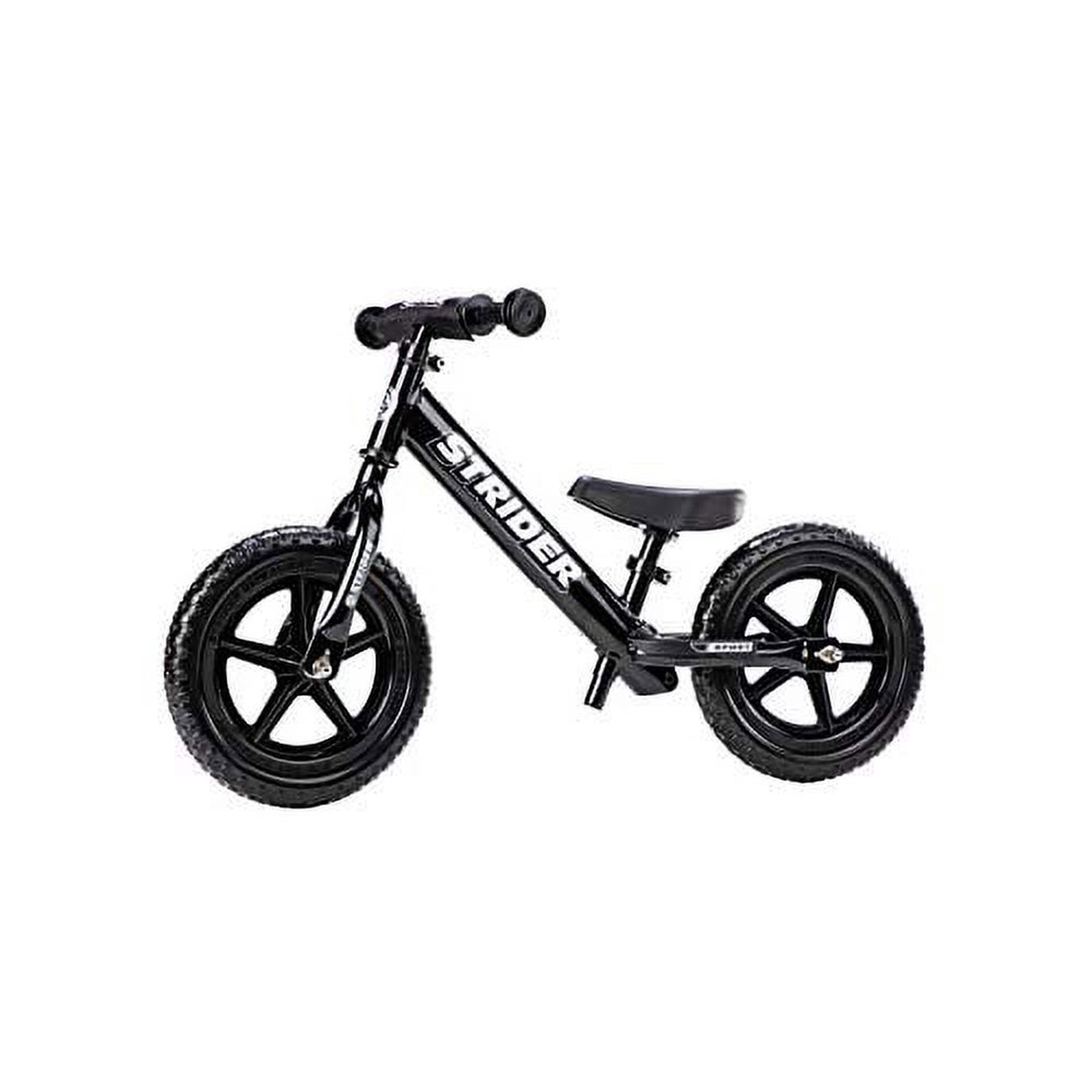 Strider - 12 Sport Balance Bike, Ages 18 Months to 5 Years - Black