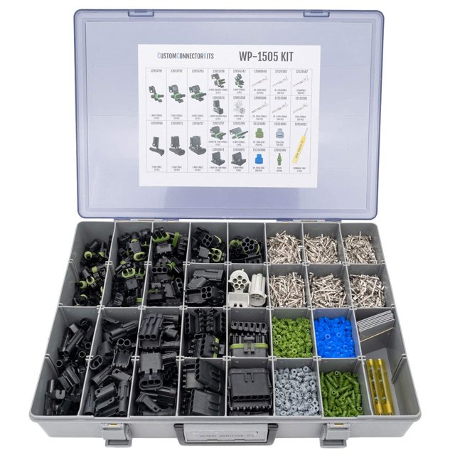 Weather Pack Pro Kit WP-1505 Sans Outil : Connecteurs Électriques Automobiles Étanches 20-12 Gauge Kit de 1500 Pcs