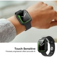thumbnail image 5 of KOMI 2-Pack for Apple Watch 40mm Screen Protector Case,for iWatch Series 8/7/6/5/4/Series SE/SE 2 40mm Protection Cover All-Around Tempered Glass Screen Protector Case Ultra-Thin - Black+Black, 5 of 5