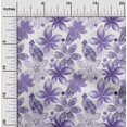 thumbnail image 2 of oneOone Tissu Georgette Viscose Violet Texture Florale Matériel de Robe Tissu Imprimé Tissu au Mètre 42 Pouces de Large, 2 of 4